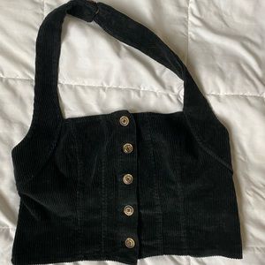 Corduroy halter top